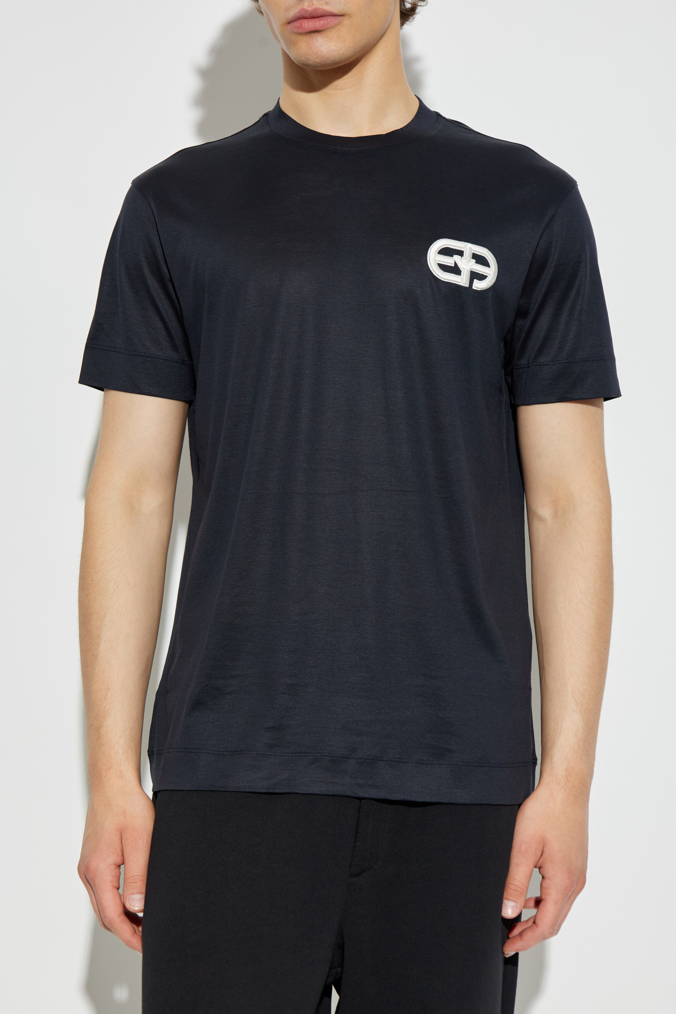Tシャツ・カットソー EMPORIO ARMANI Men T-shirt Black EM001289AF10762 FC154 24772771_54917100_600.jpg